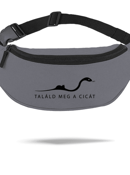 Találd meg a cicát övtáska Graphite