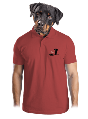 Felhúzva férfi pólóingek Burgundy