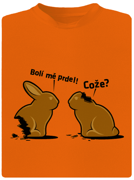 Fáj a seggem! férfi sportpóló Neon Orange