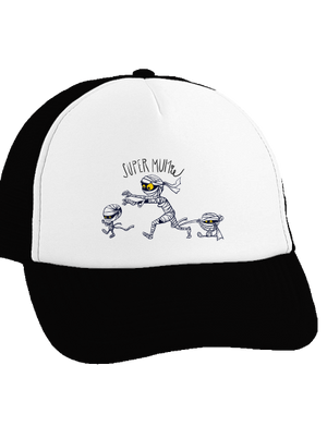 Super mumie teherautós sapka Black cap