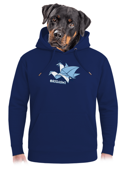 Origasmi unisex prémium pulóver Navy