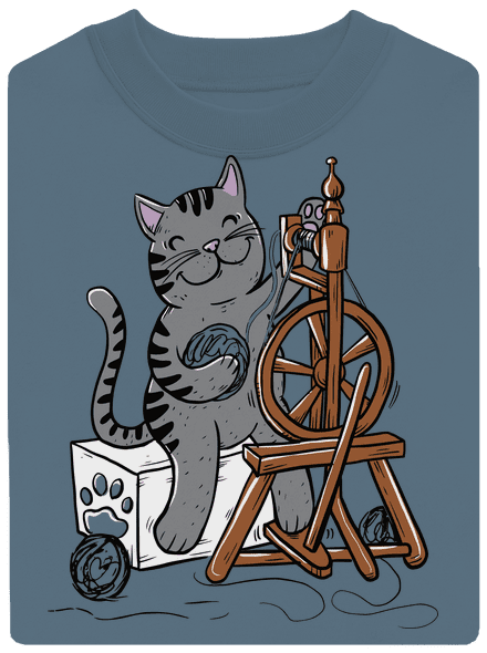 Dorombol a macska unisex crewneck Nordic Blue