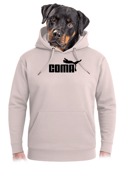 Coma unisex prémium pulóver Rose Chalk