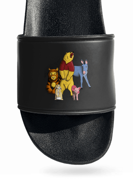 Teddi maci papucs Black
