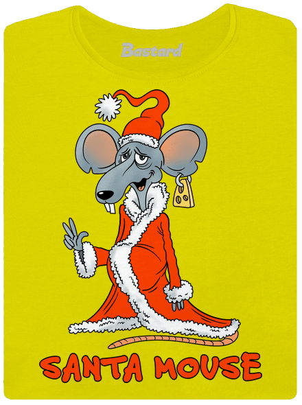 Santa mouse prémium női póló Lemon