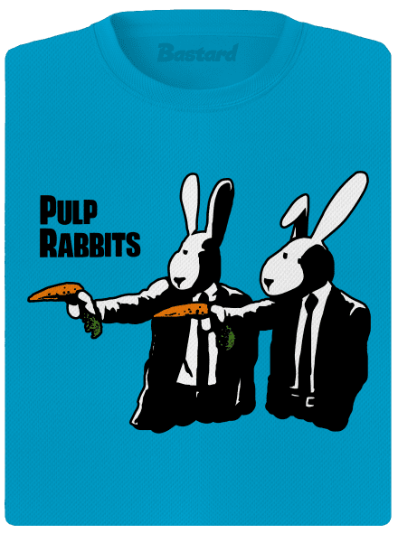 Pulp Rabbits női sportpóló Blue Atol