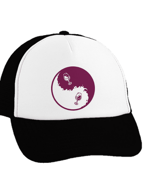 Yin Yang bor teherautós sapka Black cap