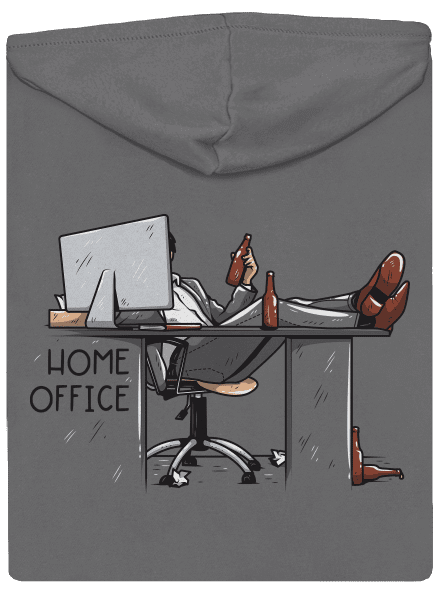 Home office cipzáras női pulóver Steel Gray