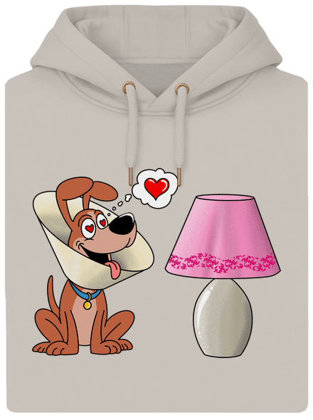 Szerelmes kutya unisex prémium pulóver Pastel Macchiato