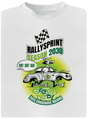 Rallysprint 2030 férfi sportpóló White