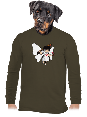 Fogtündér férfi hosszú ujjú póló Urban Khaki