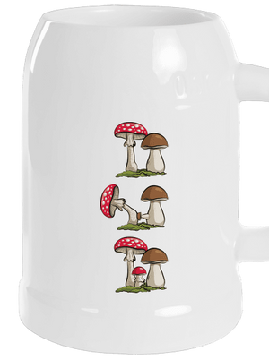 A gombakrónikából söröskorsó White