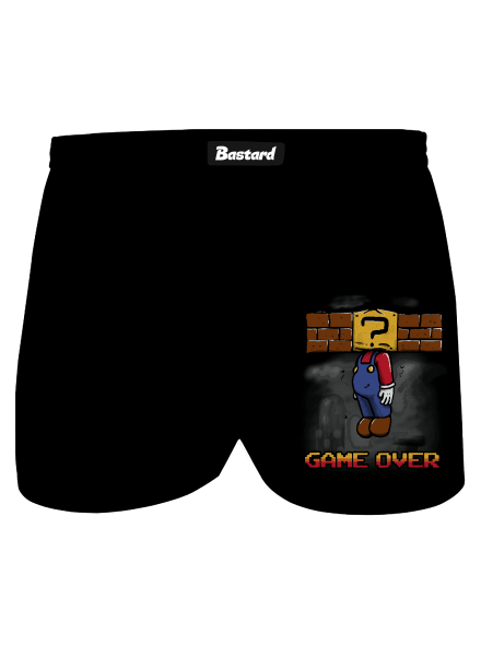 Game over férfi alsó nadrág Black