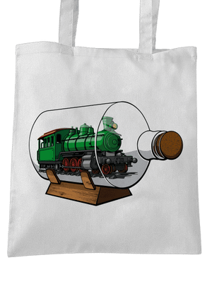 Mozdony egy palackban táska White