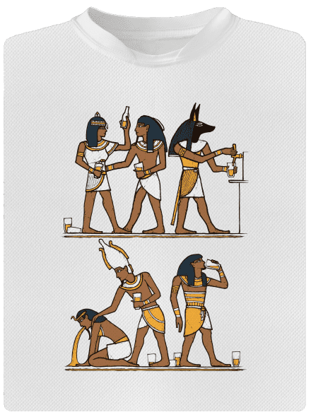 Egyiptomi parti férfi sportpóló White