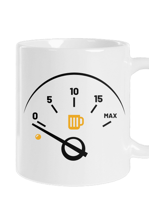 Üres tank hagyományos bögre White