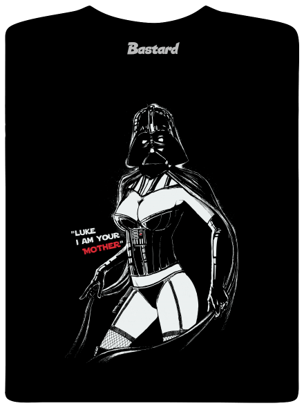Mrs. Vader gyerek póló Black