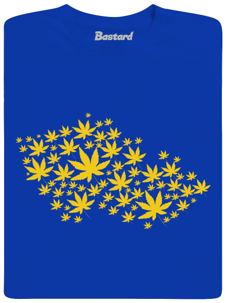 Ganja country férfi hosszú ujjú póló Royal Blue