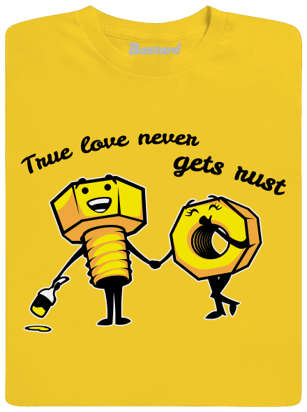 True love férfi póló Gold