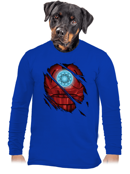 Ironman férfi hosszú ujjú póló Royal Blue