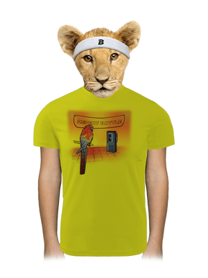 Repeat battle gyerek sport póló Neon Yellow