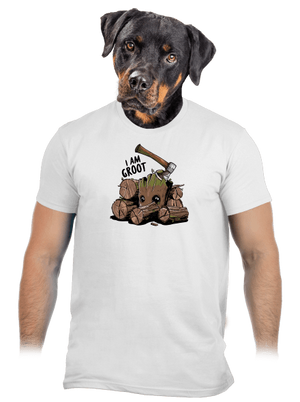 I Am Groot férfi póló White