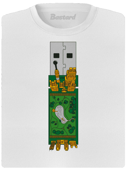 USB city női sportpóló White