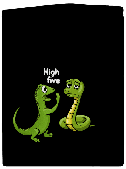 High Five cipzáras férfi pulóver Black