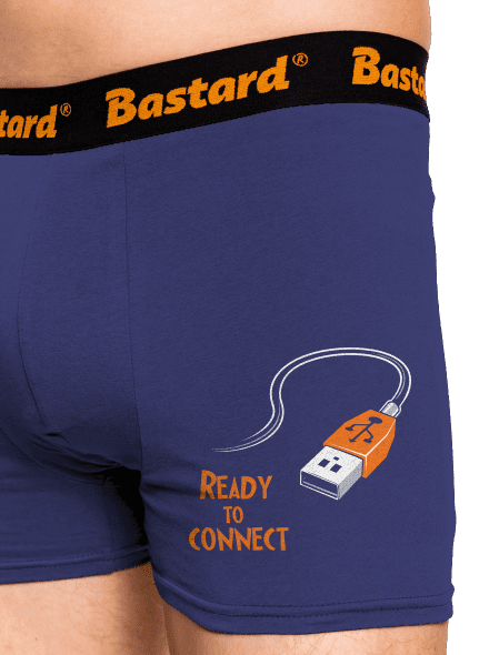 USB csatlakozás boxeralsó Blue Navy