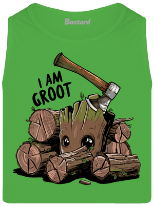 I Am Groot férfi trikó Lime