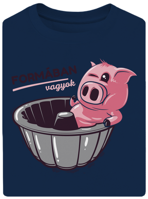 Formában unisex túlméretezett póló Midnight Blue