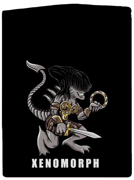Xenomorph cipzáras férfi pulóver Black