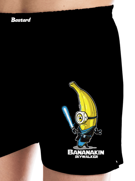 Bananakin Skywalker férfi alsó nadrág Black
