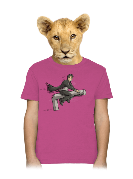Harry az imbuszon gyerek póló Fuchsia