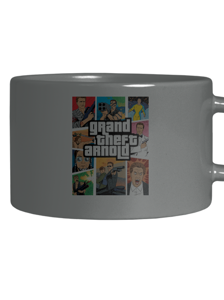 Grand Theft Arnold macaron bögre Grey Macaron