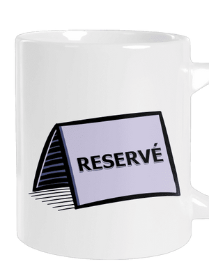 Reservé nagy bögre White