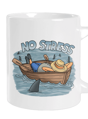 No stress nagy bögre White