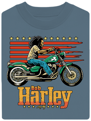 Bob Harley unisex crewneck Nordic Blue