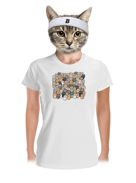 Találd meg az ördögöt női sportpóló White