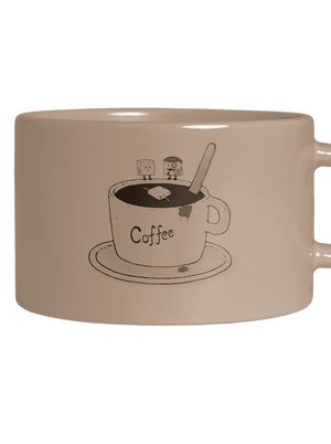 Ki ölte meg a cukrot? macaron bögre Brown Macaron