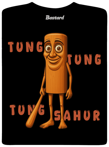 Tung Tung Tung Sahur – Italian Brainrot gyerek póló Black