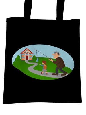 Vissza az iskolába táska Black