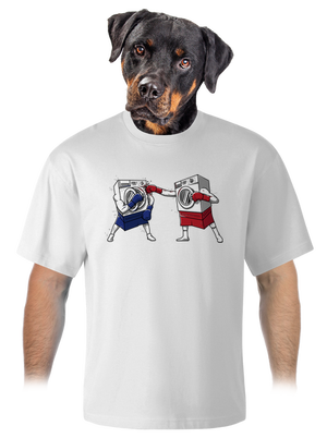 unisex túlméretezett póló