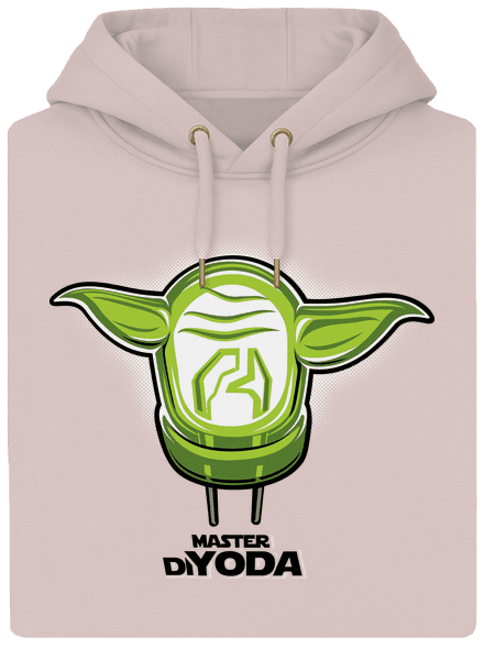 Master DiYoda unisex prémium pulóver Rose Chalk