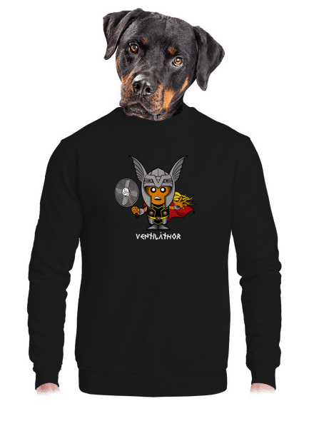 Ventiláthor unisex crewneck Black