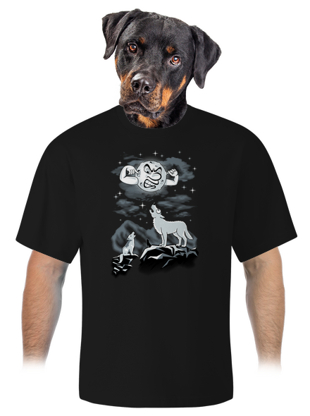 Farkas ária unisex túlméretezett póló Black
