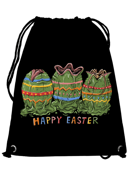 Happy easter hátizsák Black