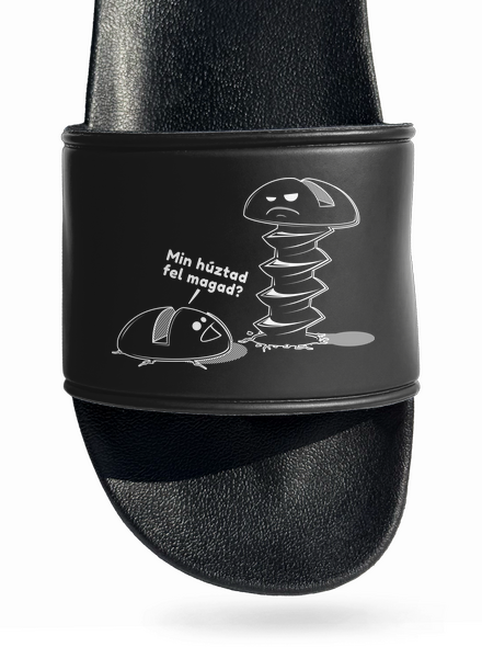 Felhúzva papucs Black