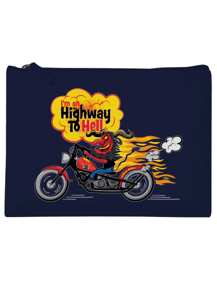 Highway to hell kis táska French Navy
