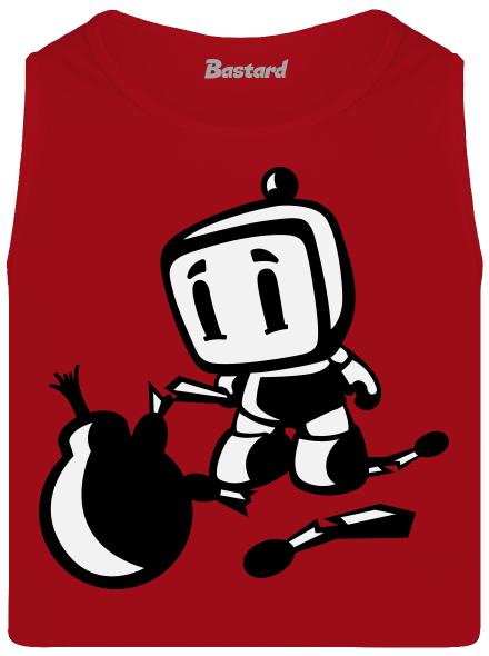 Bomberman férfi trikó Red